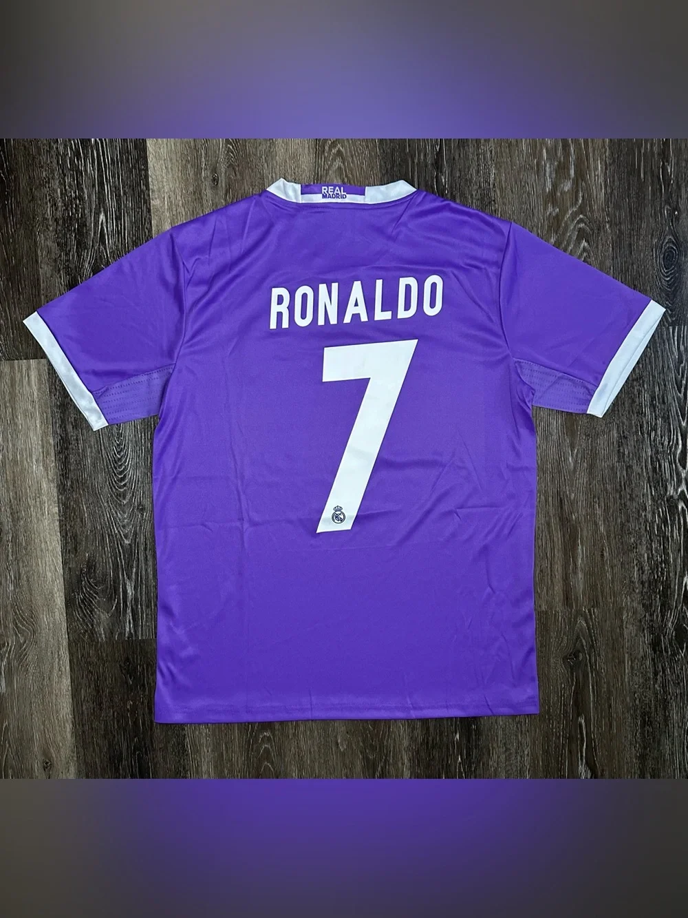 2016-2017 purple Ronaldo 7 Real Madrid away jersey
